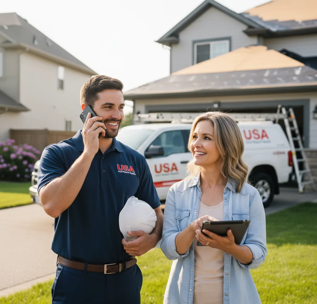 USA Roof Repair Experts customer support in Temple